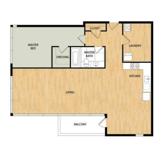 Sidecar One Bedroom One Bath - Hawthorne