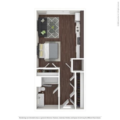 Studio Apartment | HANA Apartments | Seattle Apartments