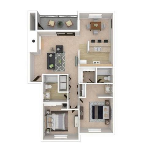 Two Bedroom Two Bath 992 Renovated 2 Bed Apartment Charter Club Apartments