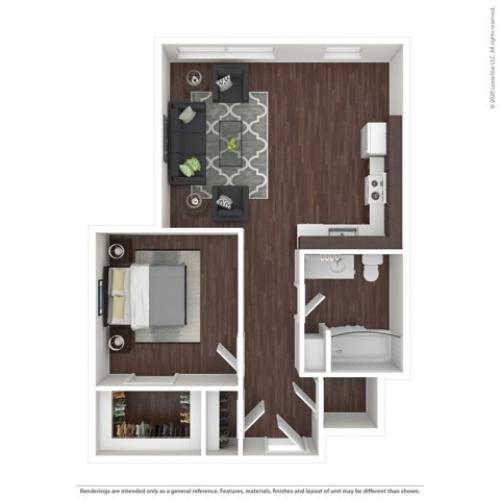 One Bedroom Apartment | HANA Apartments | Seattle Apartments