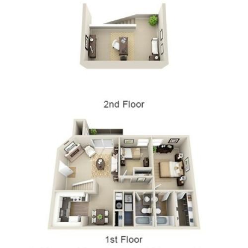 Two Bedroom | Denver CO Apartments | Avens Point