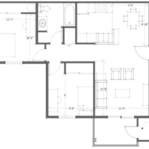 2 bed unit