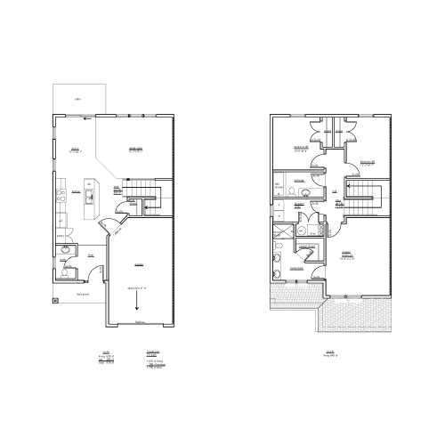 Lee\'s Summit, MO Apartments for Rent - Chapel Ridge Townhomes - Blueprint of The Cornerstone Floor Plan