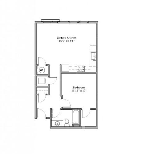 A9- ONE BEDROOM ONE BATH