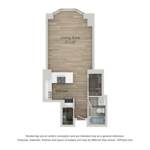 Studio M Floor Plan