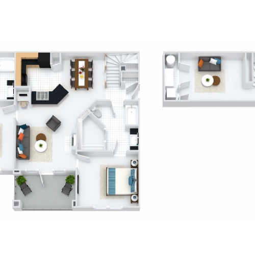 Bristol Floor Plan with Loft