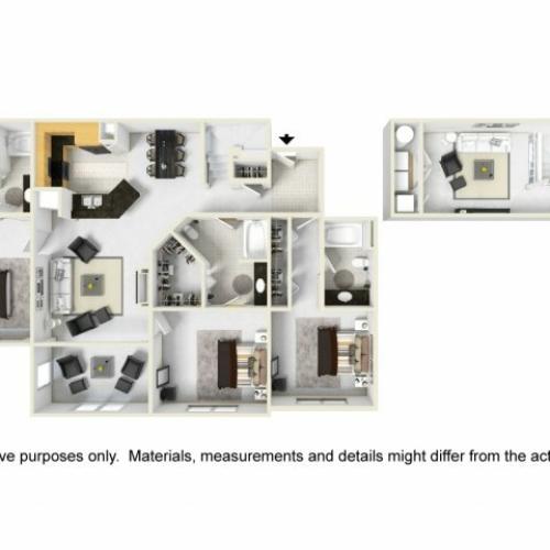 Oxford Loft 3BR/3BA 1758 square feet