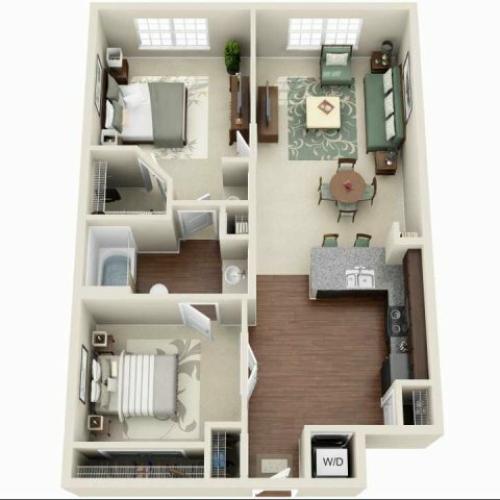 A4 - 1 BEDROOM 1 BATH