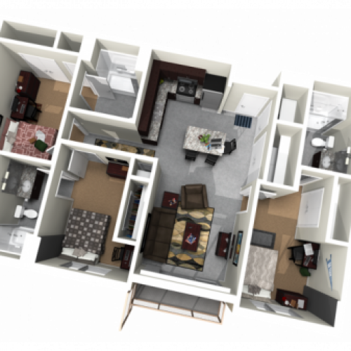 Three Bedroom/Three Bath