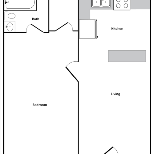 Studio Apartment in Denton, TX
