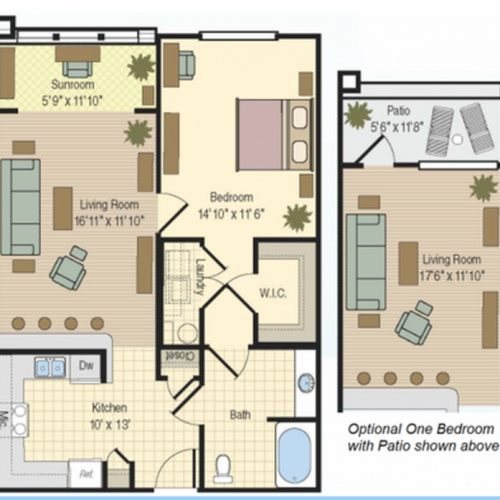 1 Bedroom, 1 Bath Renovated