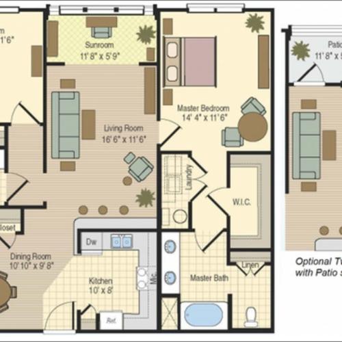 2 Bedroom, 2 Bath Renovated