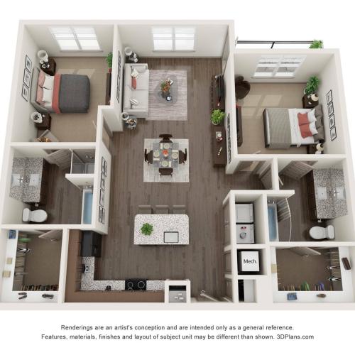Floor Plan 18 | 909 Flats