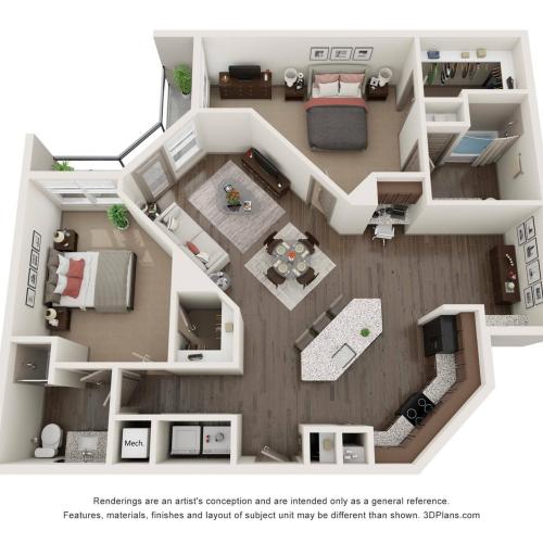 Floor Plan 21 | 909 Flats