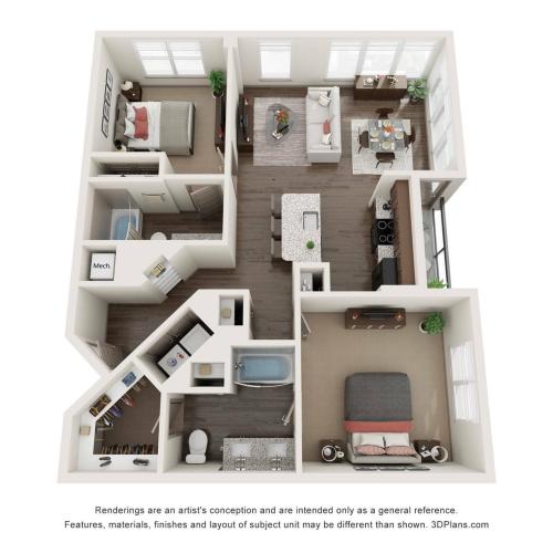 Floor Plan 25 | 909 Flats