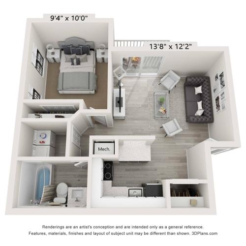 RENOVATED 1 bedroom 1 bathroom - 800 sqft - Bellevue apartments for rent