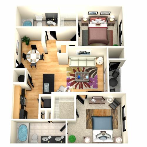 2 bedroom 2 bathroom