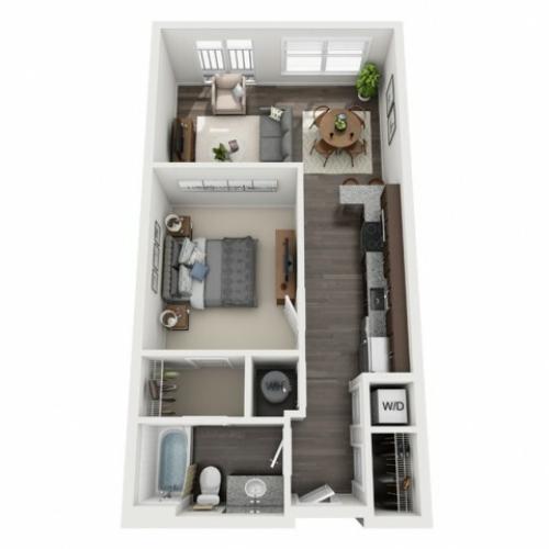 A1- ONE BEDROOM ONE BATH