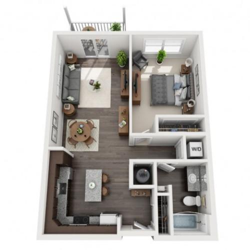 A2- ONE BEDROOM ONE BATH