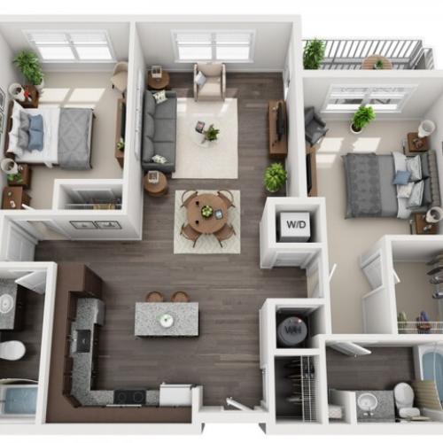B2- TWO BEDROOM TWO BATH