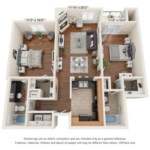 Two Bedroom Two Bath Nashville TN