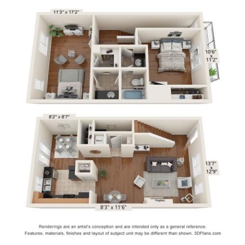 2 Bedroom 1 1/2 Bath Townhouse Nashville TN
