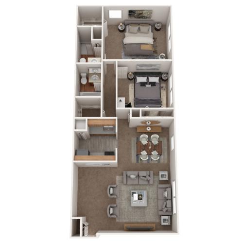 2 bed
