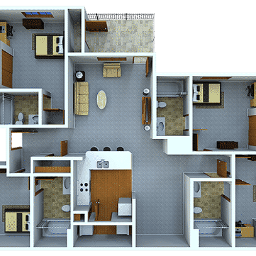 4 Bed, 4 Bath D2