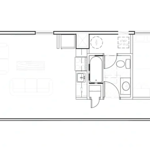 Two bed one bath Apex on Diamond