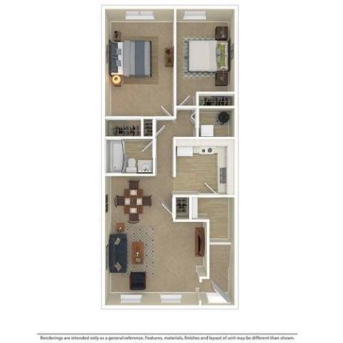 1 Bedroom 1 Bath 1 Bed Apartment Village Square