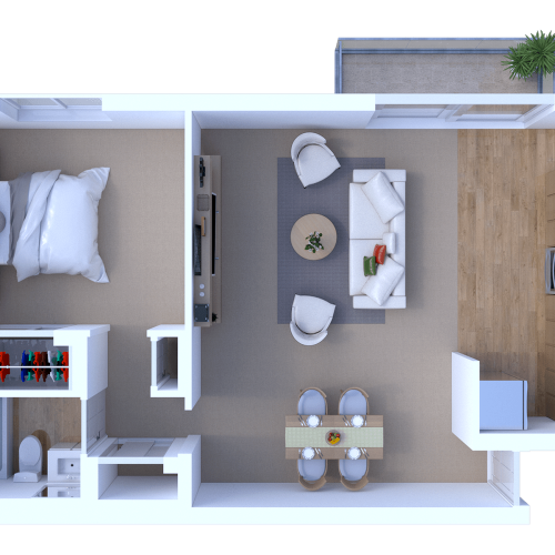 1 Bedroom/ 1 Bathroom 840 1 Bed Apartment Goshen Terrace