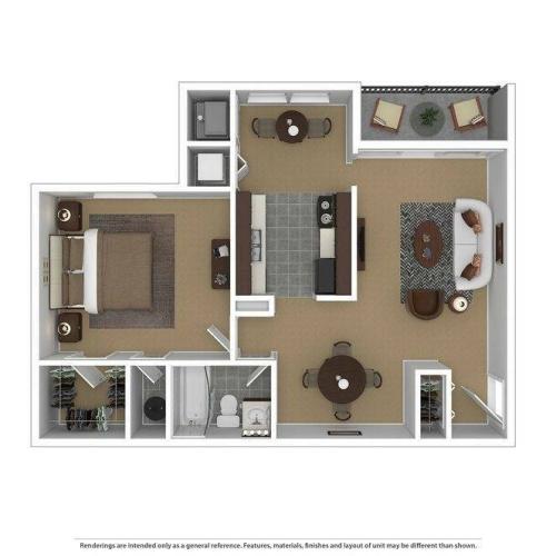 Willowdale 1BD 1Bath 750sqft