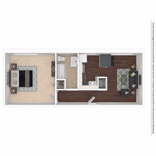 Athens 1BD 1Bath 430sqft