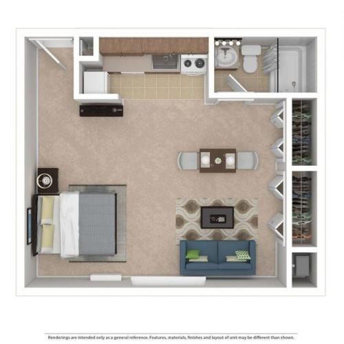 Toftrees Parkgate 0BD 1Bath 418sqft