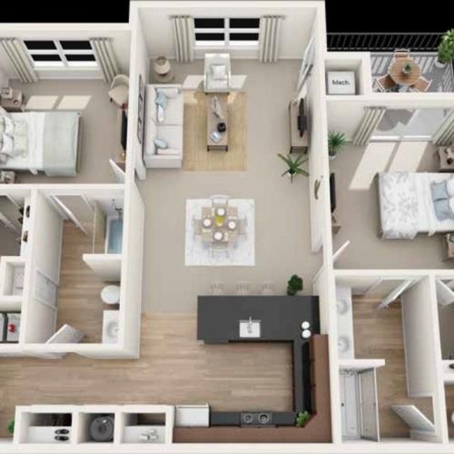 Toftrees Highwoods 2BD 2Bath 1240sqft