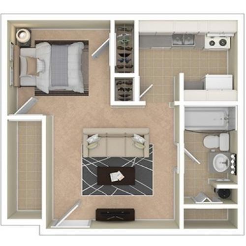 VairoVillage Deluxe 0BD 1Bath 400sqft
