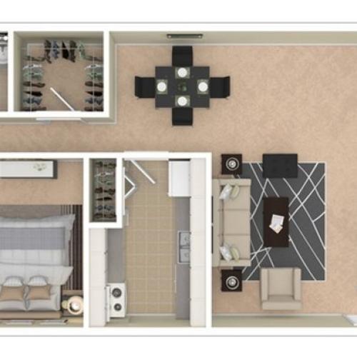 VairoVillage 1BD 1Bath 615sqft