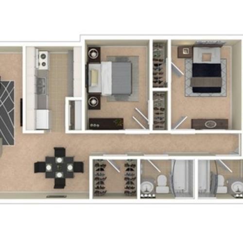 VairoVillage 3BD 2Bath 1100sqft