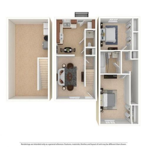 WaltonHeights 2BD 1.5Bath 930sqft