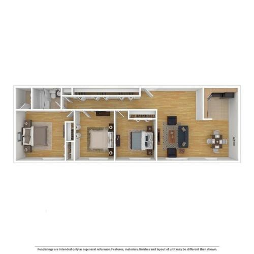 RollingHill 3BD 1.5Bath 1140sqft