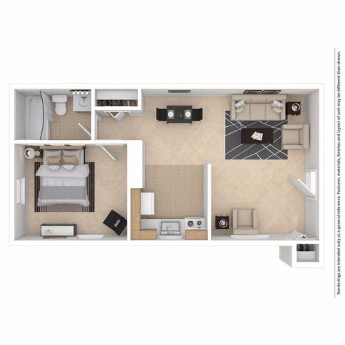 NorrisHills 1BD 1Bath 630sqft