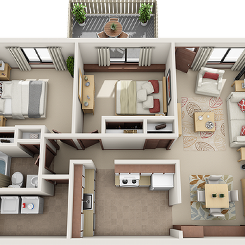 The Orchard 2 Bed Apartment Autumn Trails Apartments