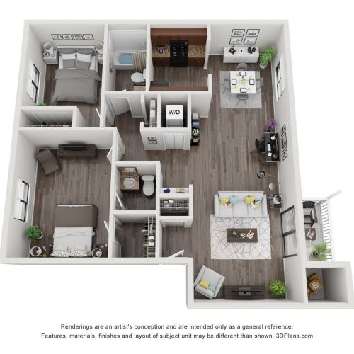 Suncrest Apartments Aurora Floorplan