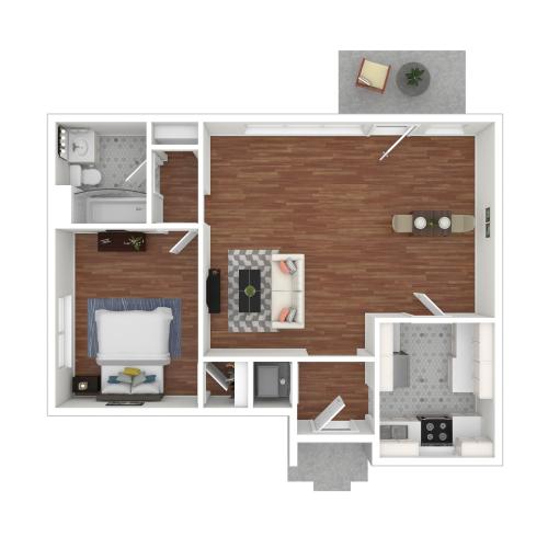1 Bedroom, 1 Bath