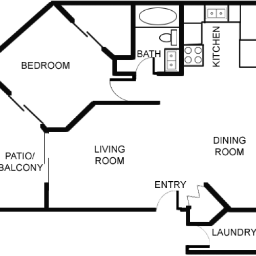 2x2R 2 Bed Apartment Silver Creek