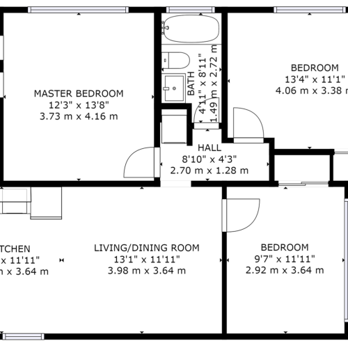 1X1 1 Bed Apartment Laurel Pointe Apartments