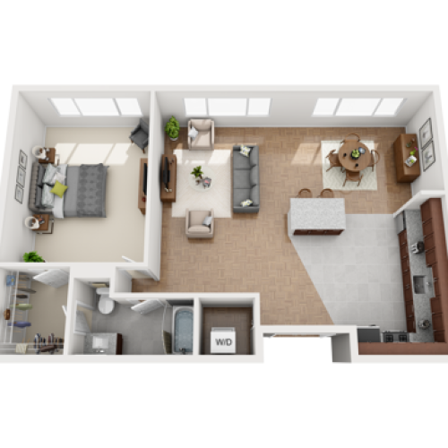 The Park Charles 2 Bed Apartment The Falls at Roland Park