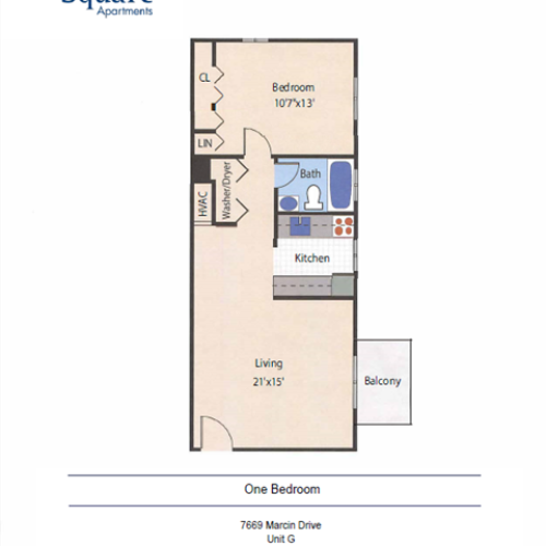 Two Bedroom 2 Bed Apartment Severn Square Apartments