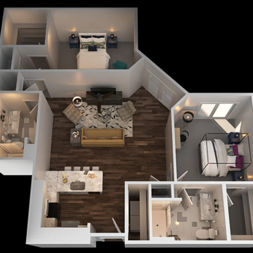 G 2 Bedroom Floor Plan | Luxury Apartments In Towson MD | The Southerly