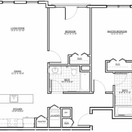 Floor Plan 10 | Apartments Chelsea MA | Wellington Parkside